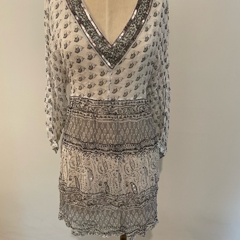 Soft Surroundings beaded blouse